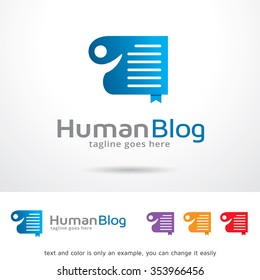 Human Website Logo Template Design Vector