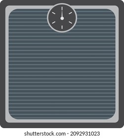 Escala de peso humano, ilustración, vector sobre fondo blanco.
