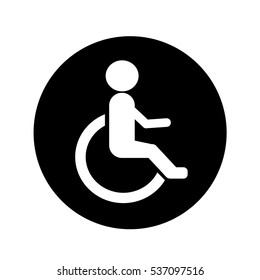 Human wheelchair Disabled icon