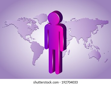 Human World Figure - vector 