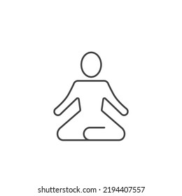 human yoga icons  symbol vector elements for infographic web