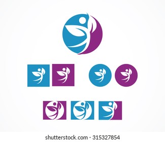 Human,holistic Therapy Logo Design