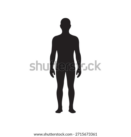 HumanHue silhouette icon vector flat design