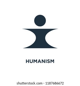 Humanism Linear Icon Humanism Concept Stroke Stock Vector (Royalty Free ...