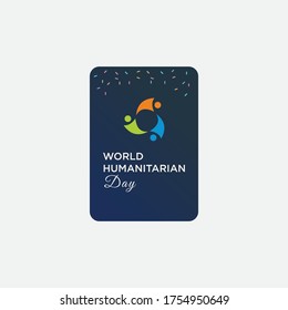 humanitarian day people vector icon illustration.