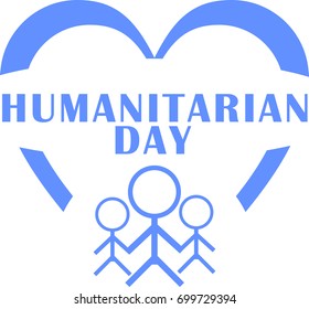 Humanitarian Day Vector Template Design