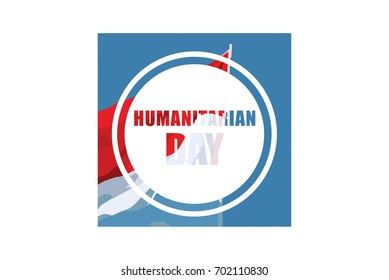 Humanitarian Day Vector Template Design