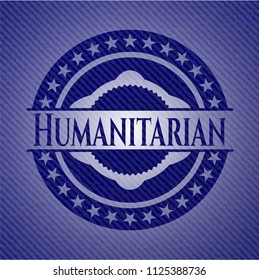 Humanitarian with denim texture