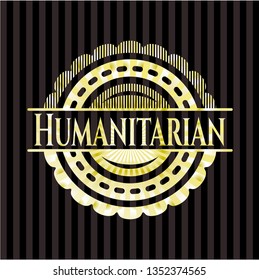 Humanitarian golden emblem