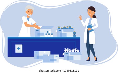 Ayuda humanitaria llegó a la farmacia