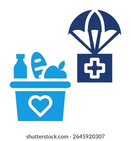 Humanitarian Icon Fill Vector Illustration
