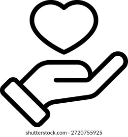 humanitarian line icon illustration vector