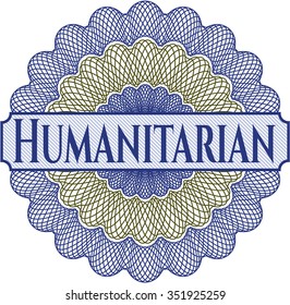 Rosette estilo dinero humanitario