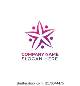 Humanitarians Logo vector illustration design