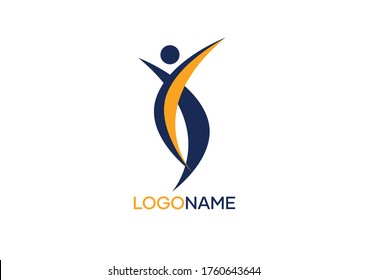 Humanity logo design depicts commercially free human beings, good for companies in the fields of humanity, business, websites and applications that require logos that can initialize