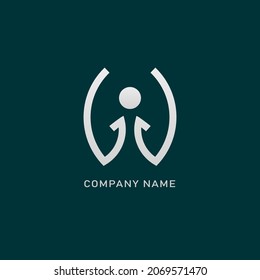 Humanity logo with modern concept for various purposes