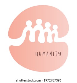 Humanity Sign Vector Inclusion Diversity Infographic Stock Vector ...