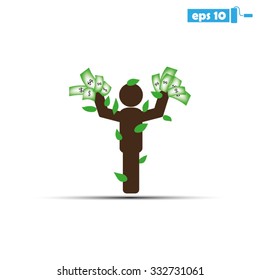 human-money tree