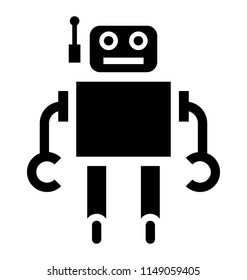 
A humanoid automated robot icon for superintelligence robot
