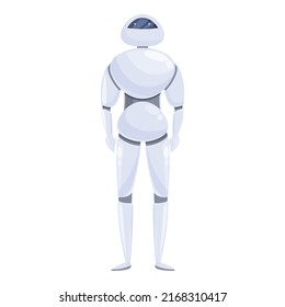 Humanoid icon cartoon vector. Cute robot. Future toy