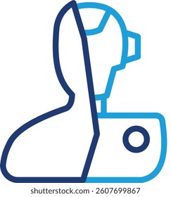 Humanoid Icon Element For Design