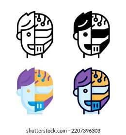 Humanoid Icon Set Style Collection