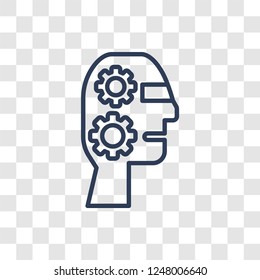 Humanoid icon. Trendy linear Humanoid logo concept on transparent background from Artificial Intellegence and Future Technology collection