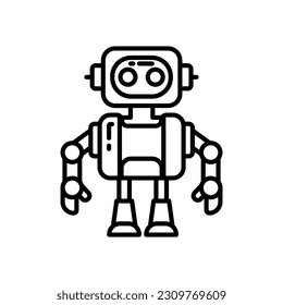 Humanoid icon in vector. Illustration