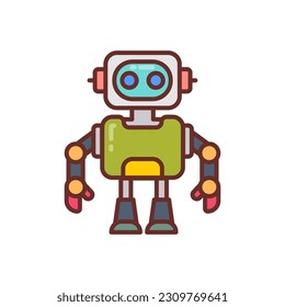 Humanoid icon in vector. Illustration
