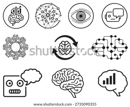 Humanoid Robot Expressions and Mechanical Brain Icons for AI Ethics Topics