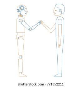 humanoid robot and person profiles