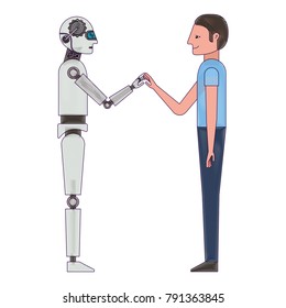 humanoid robot and person profiles