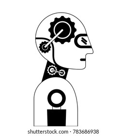 humanoid robot profile icon