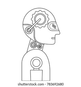 humanoid robot profile icon