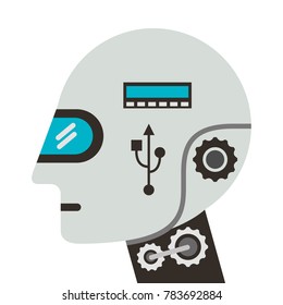 humanoid robot profile icon
