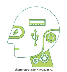 humanoid robot profile icon