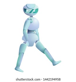 Humanoid is walking icon. Cartoon of humanoid is walking vector icon for web design isolated on white background