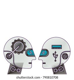 humanoids robots profiles icon