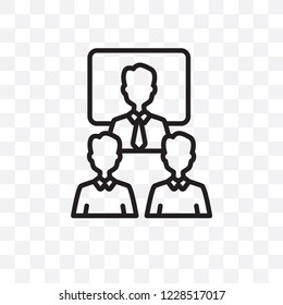 Humanpictos vector linear icon isolated on transparent background, Humanpictos transparency concept can be used for web and mobile