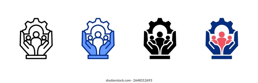 Humanresources icon sheet multiple style collection
