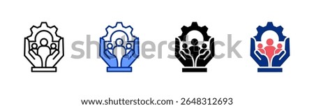 Humanresources icon sheet multiple style collection