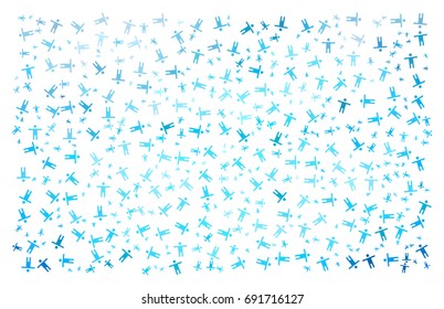 Humans - abstract vector illustration background texture made of men