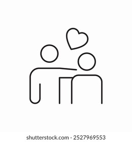 humans care love icon sign vector