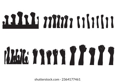 Humans Hand Fists For Right Vector