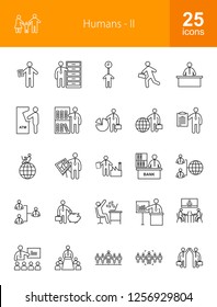 Humans Line Icons