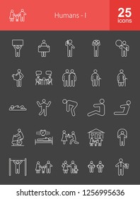 Humans Line Icons