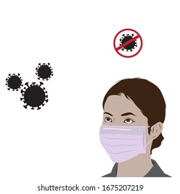 Humans wear masks to protect against viruses