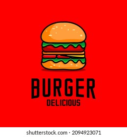 humberger restaurant logo vector design, cafe logo