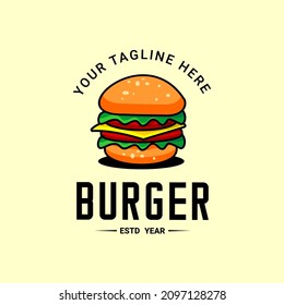 humberger restaurant logo vector design, cafe logo	