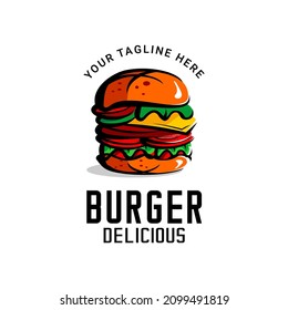 humberger restaurant logo vector design, can be used for product logos, templates and others	